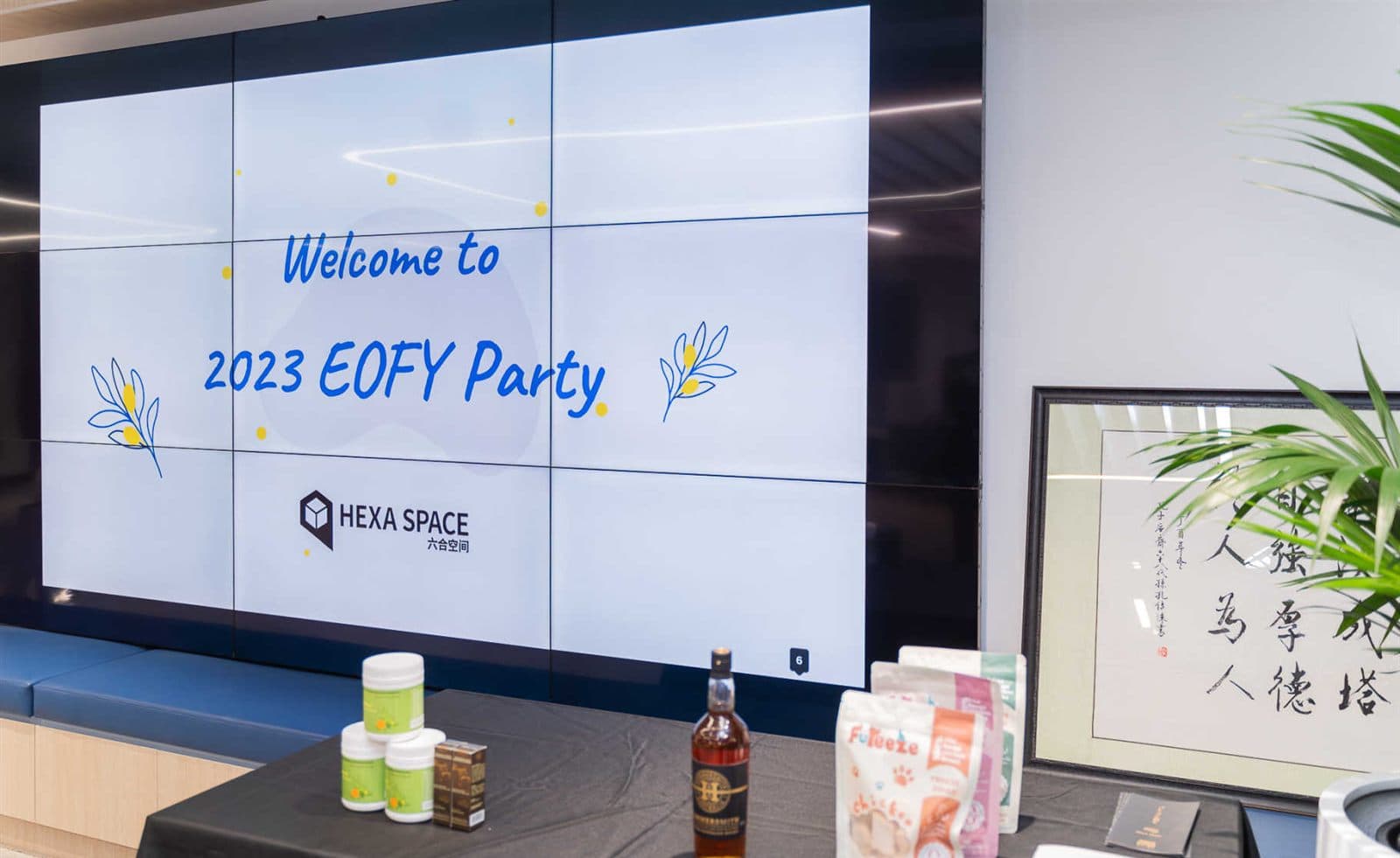 End of financial year celebration at Hexa Space