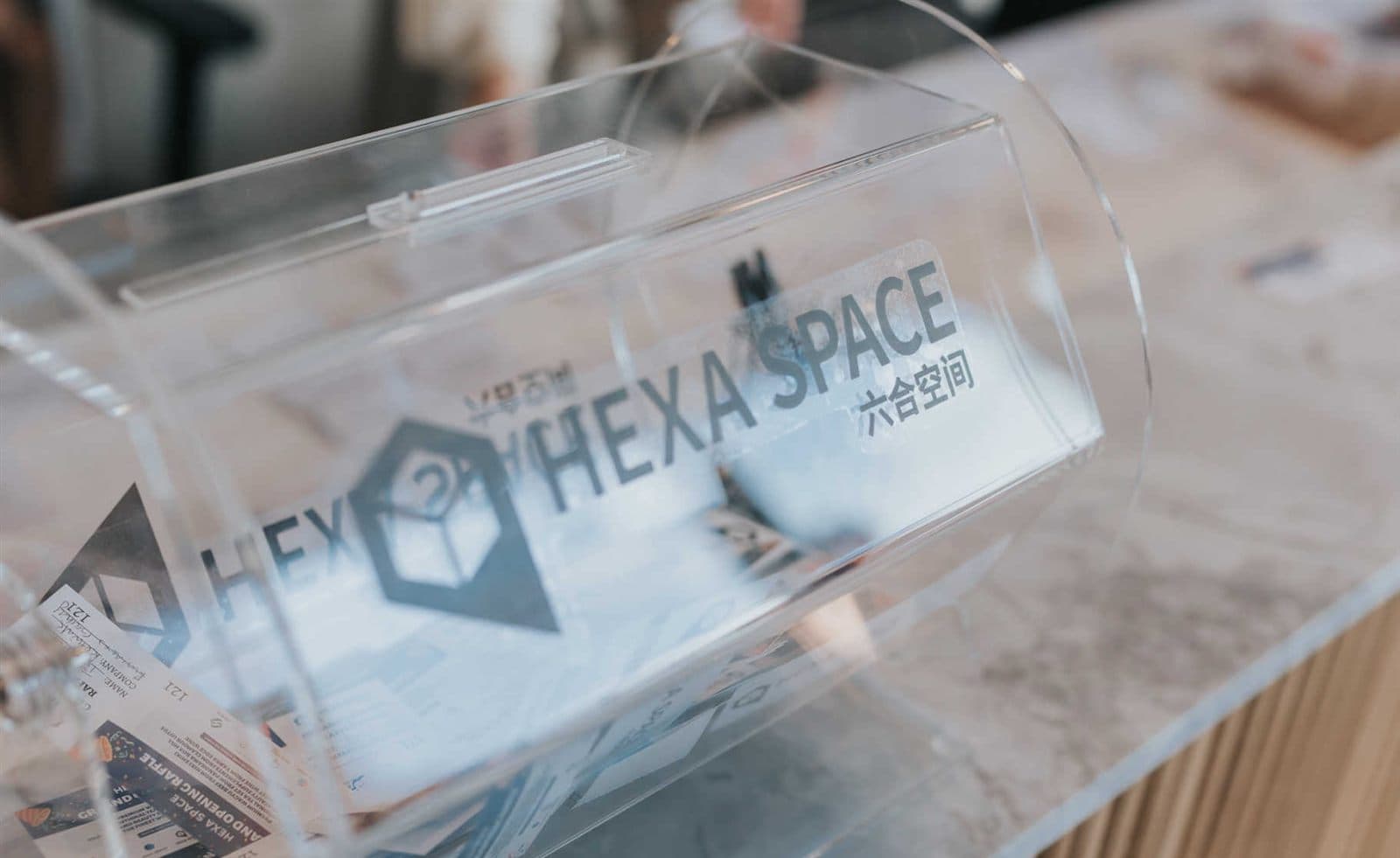 Hexa Space raffle at the grand opening