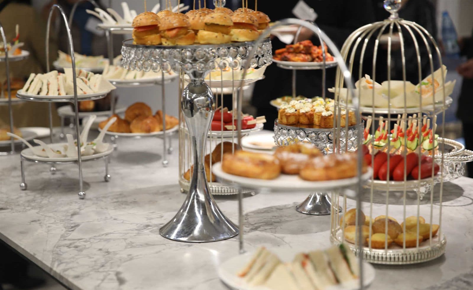 High tea catering at a members event